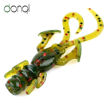 

DONQL 10pcs/lot Silicone Fishing Lure Larva Soft Baits 50mm 2g Easy Shiner Wobblers Swimbait Worm Lures Carp Fishing Tackle