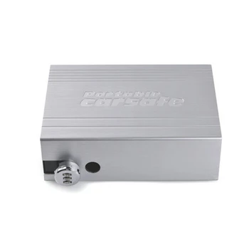 

Portable Car Safes Safe Box Password Lock Safes Personal Storage Box Aluminum Alloy Security Strongbox with Cable
