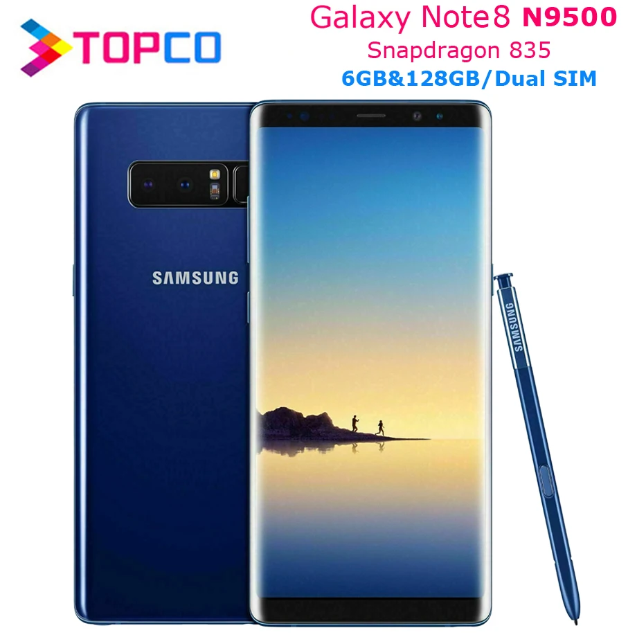 Разблокированный телефон Samsung Galaxy Note8 Note 8 N9500 128 ГБ две SIM карты 4G LTE Android