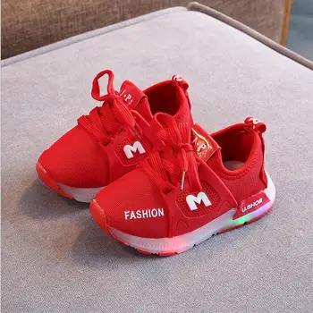 

kids shoes Toddler Baby Girs Led Light Shoes Boys Soft Luminous Outdoor Sport Sandals boys shoes sapato infantil size 21-30