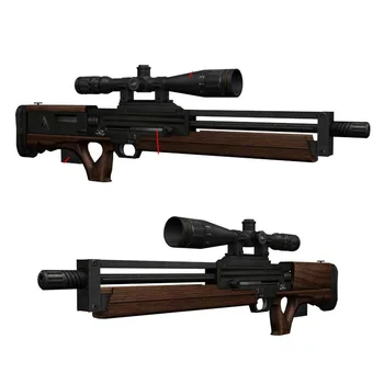 

WA2000 Sniper Rifle Paper Model Weapon Firearms 3D Three-dimensional Hand-made Drawings Military Toys
