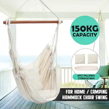 

Portable Hammock Chair Swing Hanging Seat Thicken Garden Outdoor Camping Travel