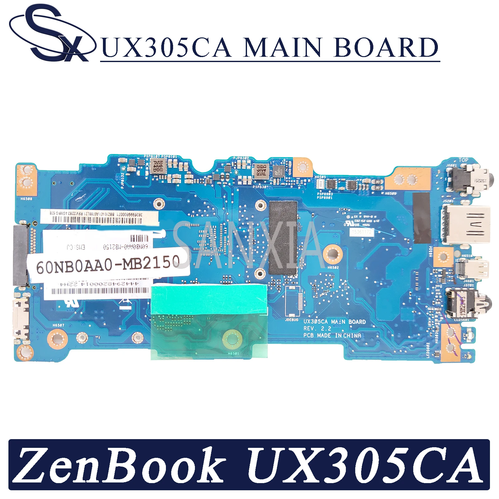 Материнская плата KEFU UX305CA для ноутбука ASUS ZenBook UX305C оригинальная материнская 4 ГБ