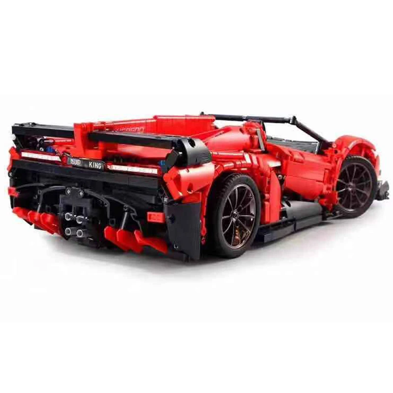 Новая техника, 13079 приложение, радиоуправляемая машина, MOC-10559, Veneno Roadster с функцией двигателя, строительные блоки, кирпичи, игрушки, подарок для детей