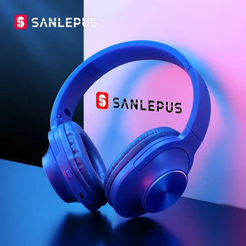 

SANLEPUS Portable Stereo Headset Wireless Bluetooth Headphones with Mic For Music Earphone For iPhone Samsung Xiaomi
