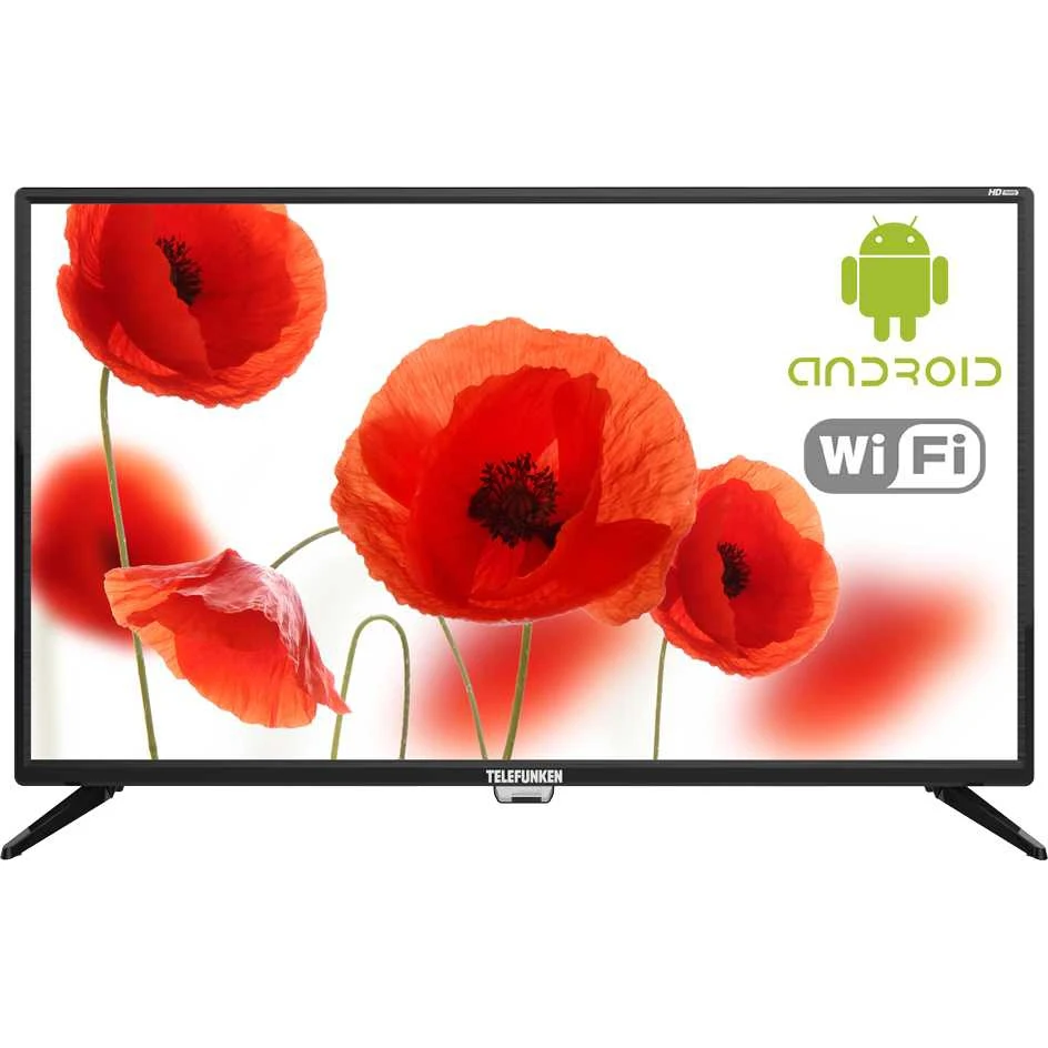 Телевизор LED Telefunken 32" TF-LED32S86T2S черный/HD READY/50Hz/DVB-T/DVB-T2/DVB-C/USB/WiFi/Smart T