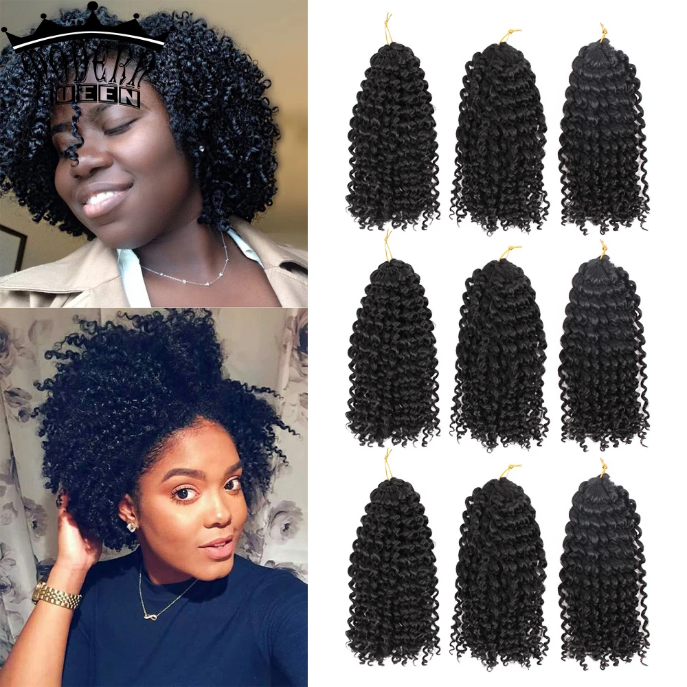 MODERN QUEEN 8inch Synthetic Marly Bob Crochet Braids Hair 3Pcs/Pack Jerry curl Afro Kinky Crochet Hair Extensions For Women battlestar galactica deadlock modern ships pack