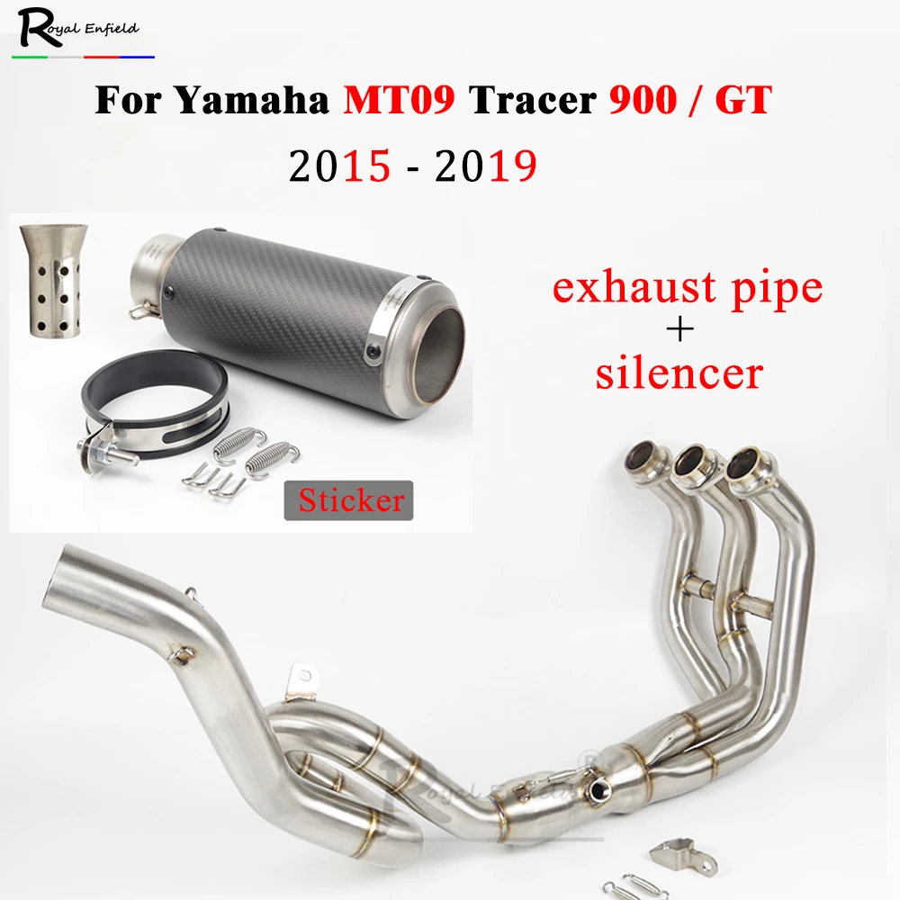 Exhaust With Silencer For Yamaha Mt09 Tracer 900 / Gt 2015 2019 Mt 09