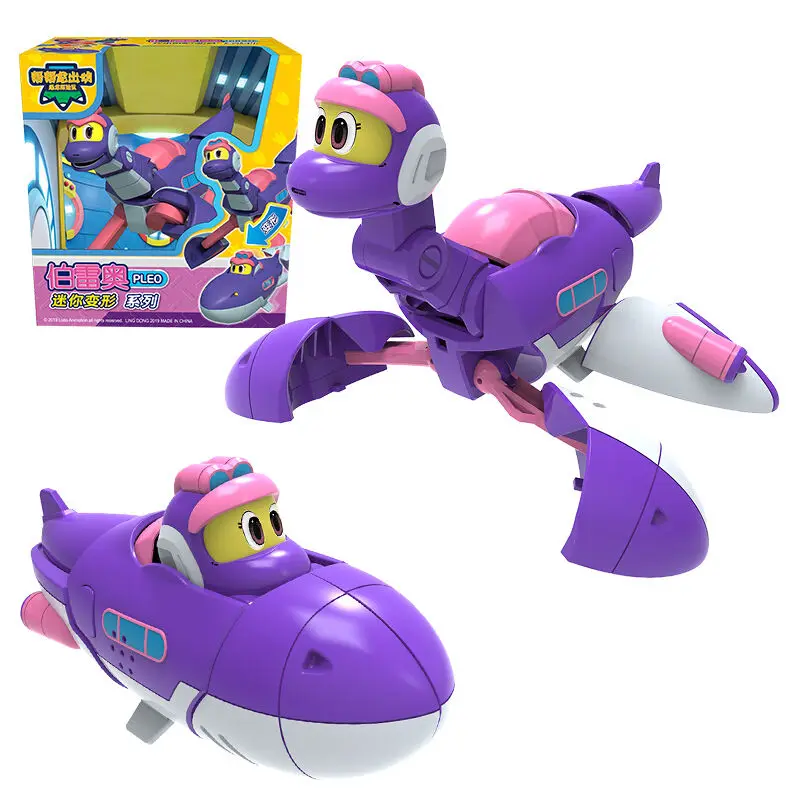New Season ABS Min Deformation Gogo Dino Explorers REX Transformation Car Airplane Submarine Gogo Dinosaur Explorers toys