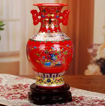 

228 JINGDEZHEN CERAMICS AMPHORA BOTTLES CLASSICAL VASES HOME DECORATIONS LIVING ROOM CRAFTS DECORATIONS