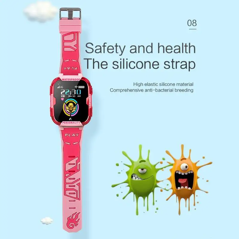K22 Kid Smart Watch 4G GPS WIFI Tracking Video Call SOS Voice Chat Phone Rescue WIFI Indoor Precise Positioning IP67 Waterproof
