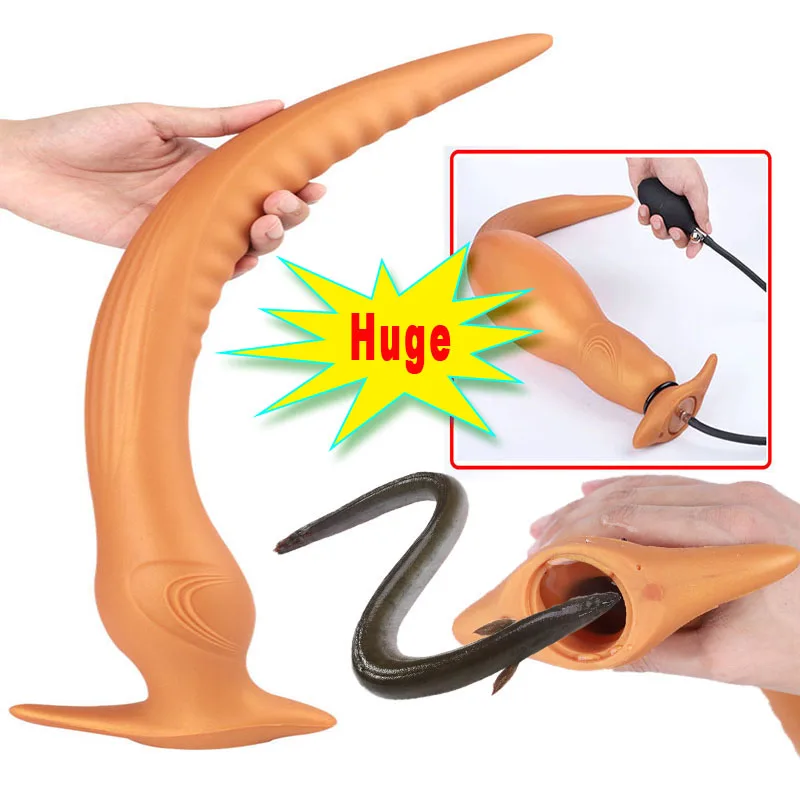 Huge Inflatable Anal Plugs Dildo Prostate Massage Butt Plug Masturbator Dilator Expandable Tentacles Long Sex Toys for Woma |