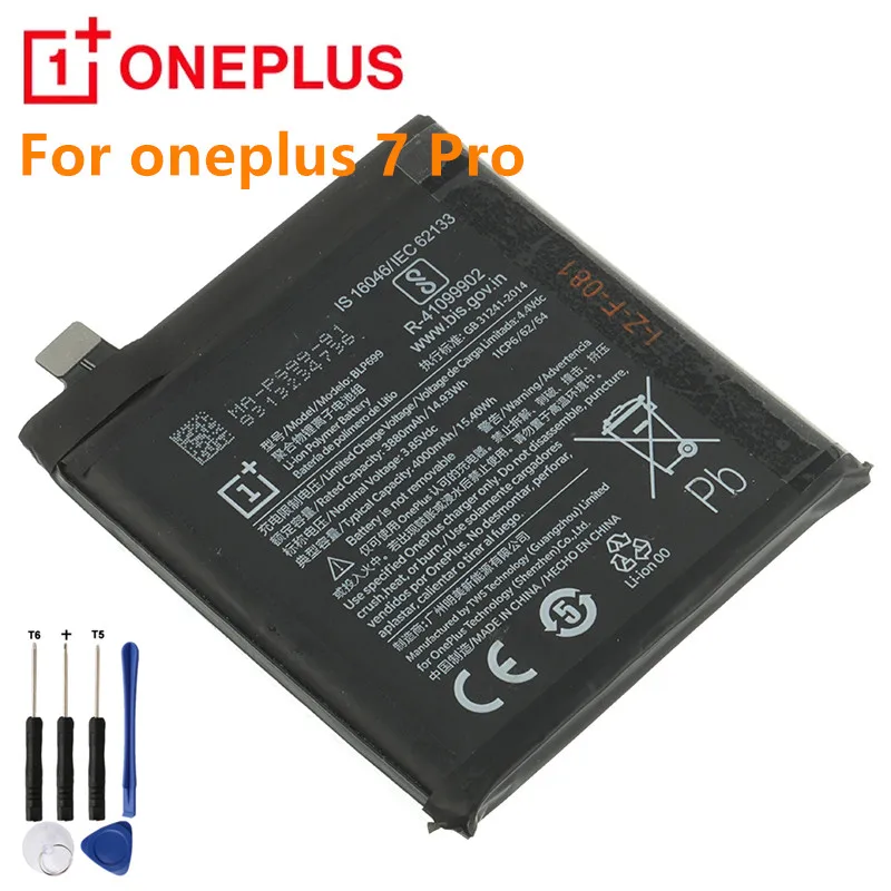 Оригинальный аккумулятор BLP699 для OnePlus 7 Pro One Plus оригинальный 4000 мАч | Мобильные