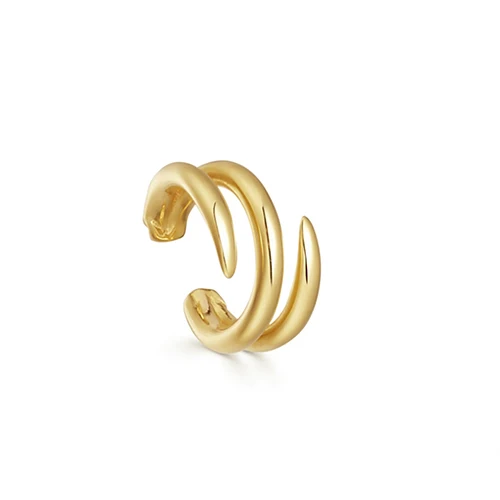 Trendy Women Ear Clip Gold Cartilage Punk C Shape Cross Clip On Earrings Circle Ear Cuff No Pierced Ear Wrap Earcuff Clips - Окраска металла: 2
