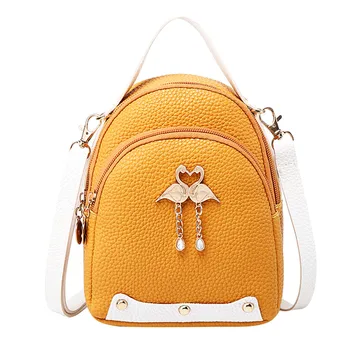 

#H30 Mini Backpacks For Girls Small Backpack Women Solid Color Leather Little Swan Women's Backpack Mochila Feminina Sac A Dos
