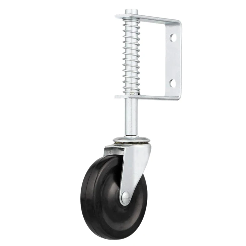 

Spring Loaded Gate Caster, 4-Inch, Black