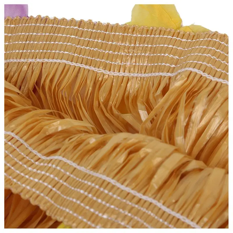 Promotion! Table Skirt Hawaiian Luau Flower Grass Garden Wedding Party Beach Decor Khaki