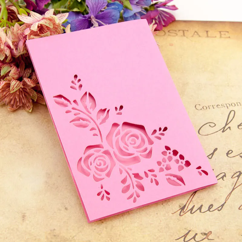 

Hollow Rose Dies Flower Corner Decoration Metal Cutting Dies for DIY Cards Making Scrapbooking Craft Dies Cut