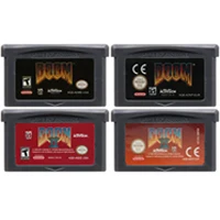 32 бит картридж для видеоигр консоль карта Nintendo GBA Doom версия на английском
