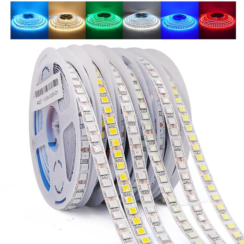 BOBINA TIRA LED 5050 FLEXIBLE 5M 300 TIRA LED ADHESIVA LUZ