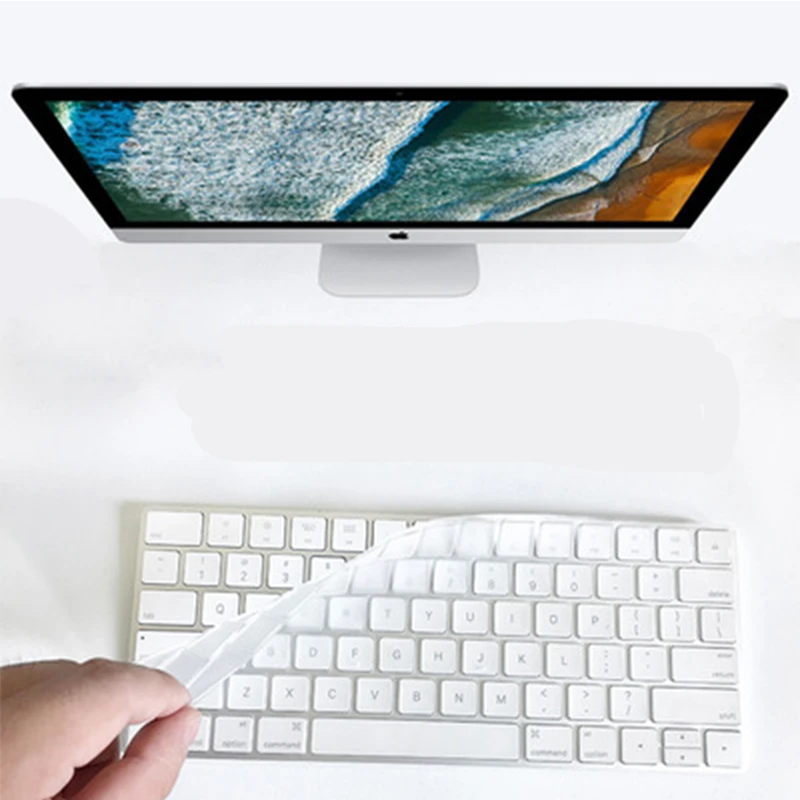 デスクトップpcアップルのbluetoothワイヤレスkeybord Mla22ll A1644 A1314 Imacキーボードカバーカバー 米国 Euバージョン キーボードカバー Aliexpress