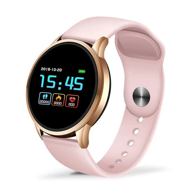 pink LIGE фитнес-трекер IP67 водонепроницаемые Смарт-часы экран монитор сердечного ритма шагомер умный Браслет OLED Bluetooth женские часы - Цвет: pink