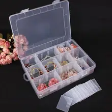 

24/15/8 Compartments Removable Plastic Jewelry Bead Fishing Tackle Storage Box