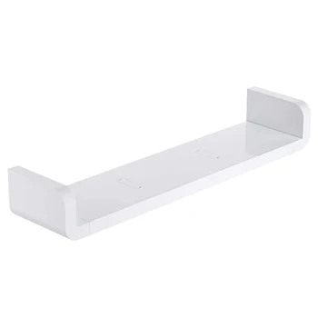 

Floating Shelf Wall Shelf Non-Drilling, U Bathroom Organizer Display Ledge for Home Decor/Kitchen/Bathroom Storage - L