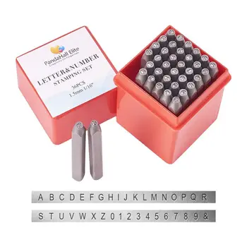 

2020 New 36Pcs Steel Metal Punch Capital Letter Number Stamp Stamping Tools Kit With Case
