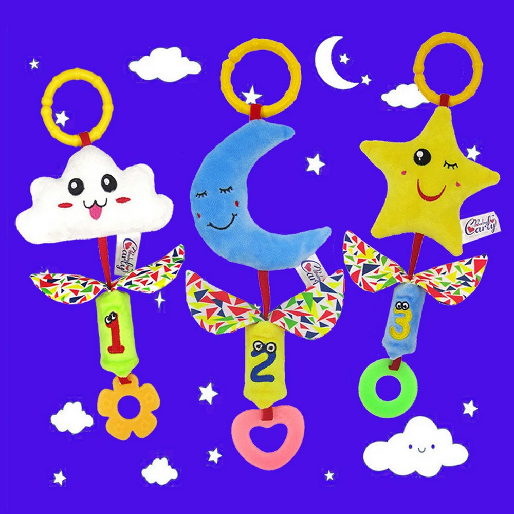 LOOZYKIT, плюшевая игрушка для сна для новорожденных, детские игрушки, Мультяшные От 0 до 3 лет, игрушки для младенцев, для детской кроватки, коляски, Детские подвесные погремушки