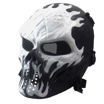 

Skull Bone Full Face Party Mask Cover Protector Outdoor Mask Tactical Battle Cycling MTB Road Bike Party Sports Riding Rice Mask