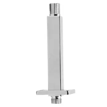 

Chrome shower pipe G1/2in Thread Wall Mounted Shower Arm Rod Tube Pipe Bathroom Accessories hortum duvar