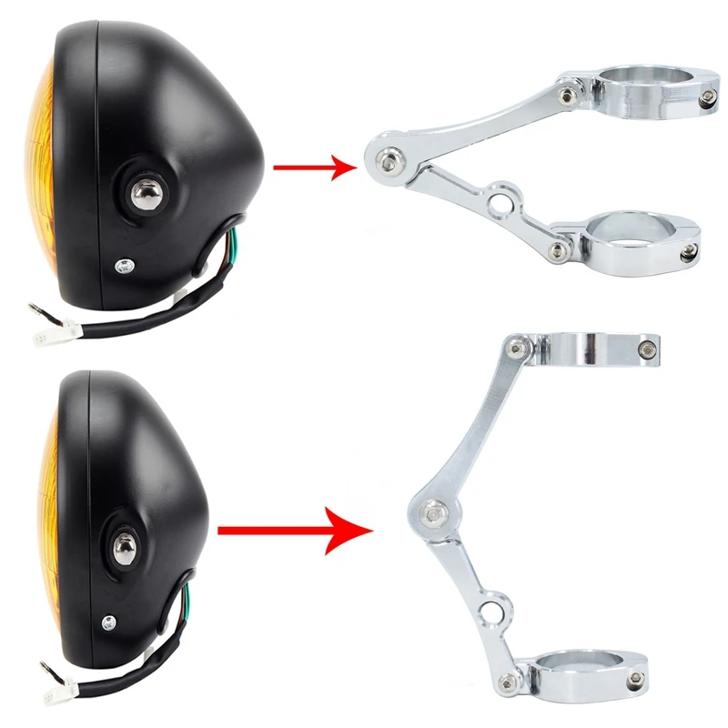 Мотоциклетные фары кронштейны модели 39 мм/41 мм(универсальный) Вилка диаметр трубки Универсальный Подходит для Honda/Kawasaki/Suzuki/Ya