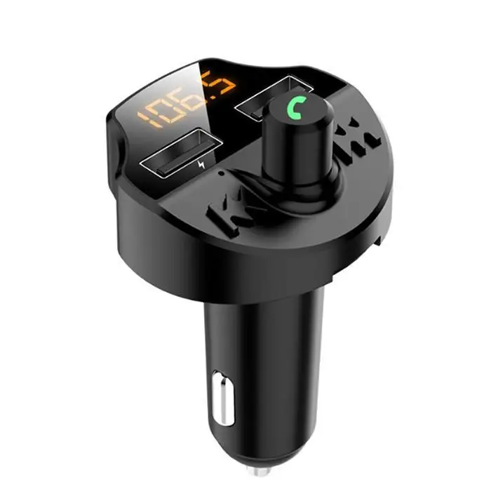 Двойной usb порт авто новая сигарета черная Зажигалка Bluetooth 24 часа MP3 12-24V 31g передатчик