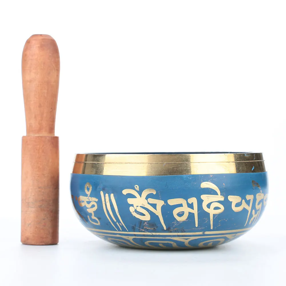 Durable Copper 10.5cm Faith Relax Singing Bowl Tibetan Buddhism Musical Instruments Gift Copper Bowl Religion Soothing Sound