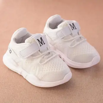 

autumn new fashionable net breathable leisure sports running shoes for girls white shoes for boys brand kids sneakers