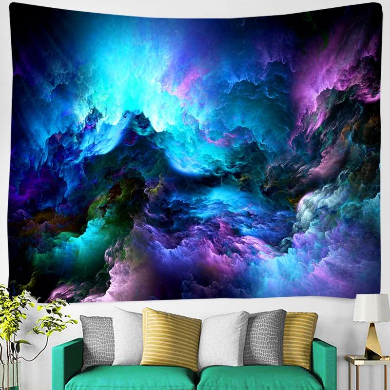 

psychedelic tapestry boho decor abstract background digit Colorful fabric wall decoration dorm room Carpets Wholesale hot sale