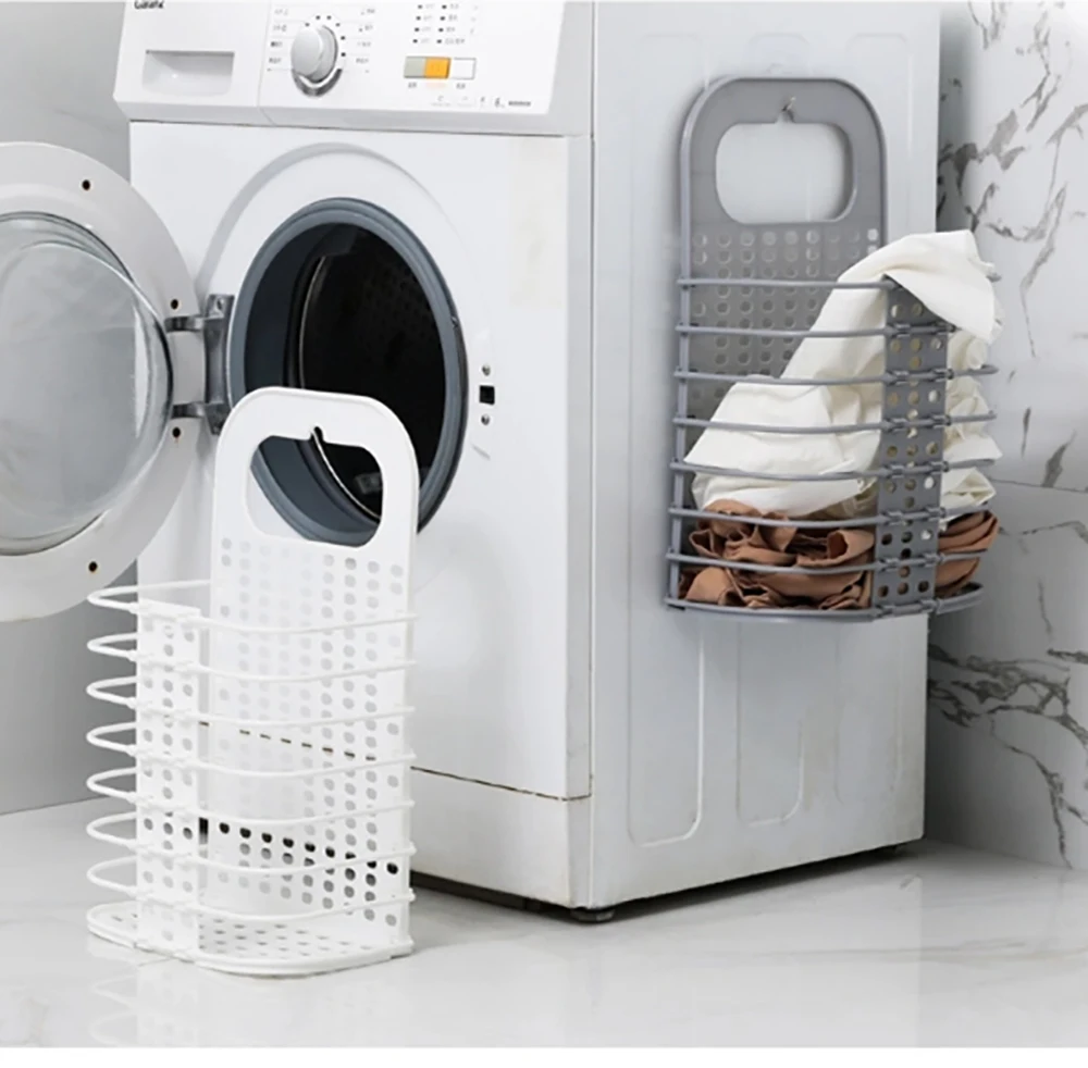

Dirty Clothes Basket Wall Hanging Laundry Basket Household Laundry Clothes Storage Basket Free Punching Laundry