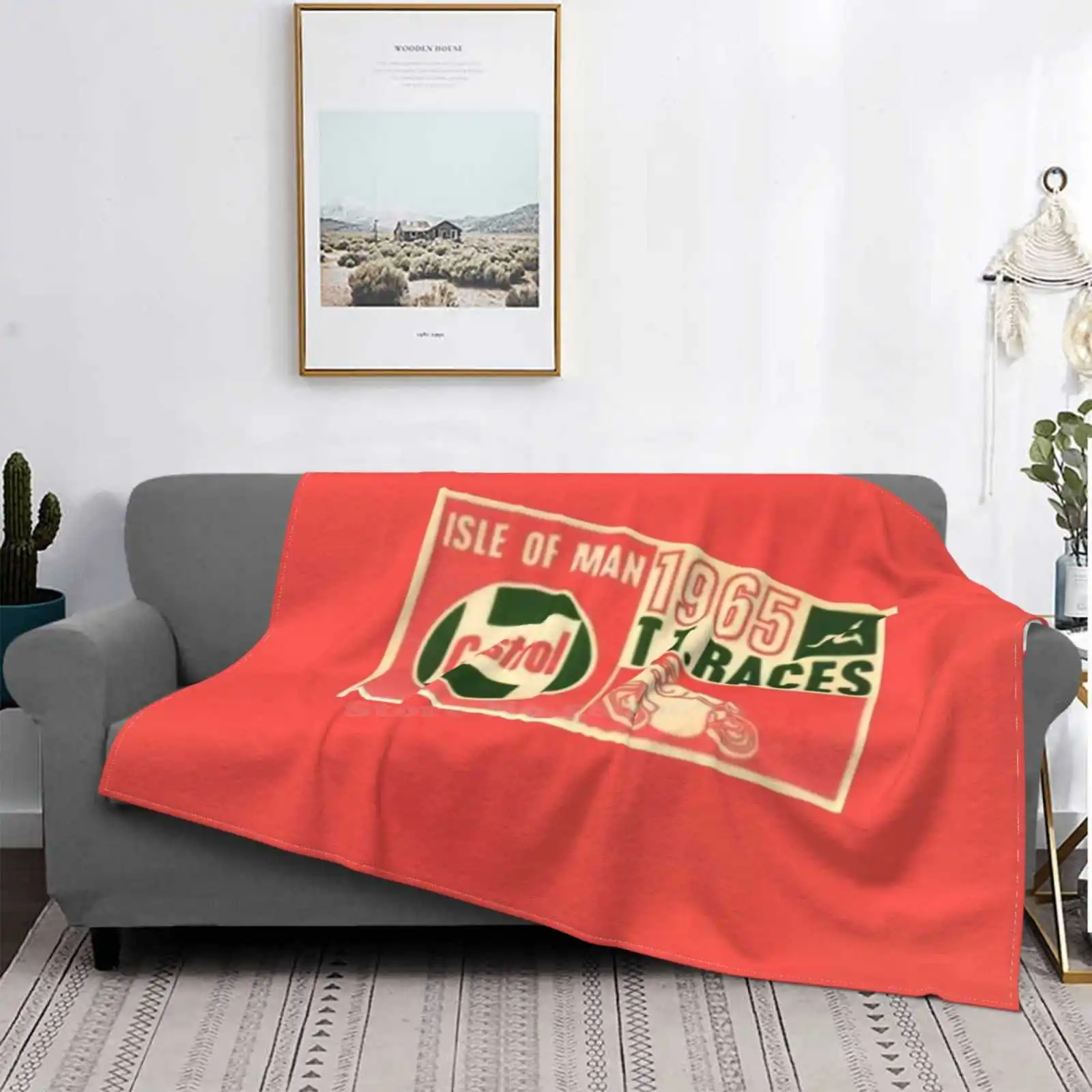 Vintage Isle Of Man Tt Races Mask Camera Più Venduta Coperta Di Flanella Per Uso Domestico Norton Moto Guzzi Honda Laverda Isle Of Man Tt