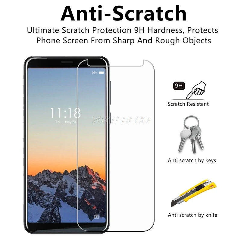 2 шт. Защитное стекло для Lenovo A5S A6 K9 K10 Note Plus K6 Z5 Enjoy Z6 Lite ZP | Мобильные телефоны и