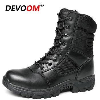 

Outdoor Camping Waterproof Hiking Shoes Men Climbing Trekking Shoes Hunting Boots Breathable Army Tactical Training Combat Boots