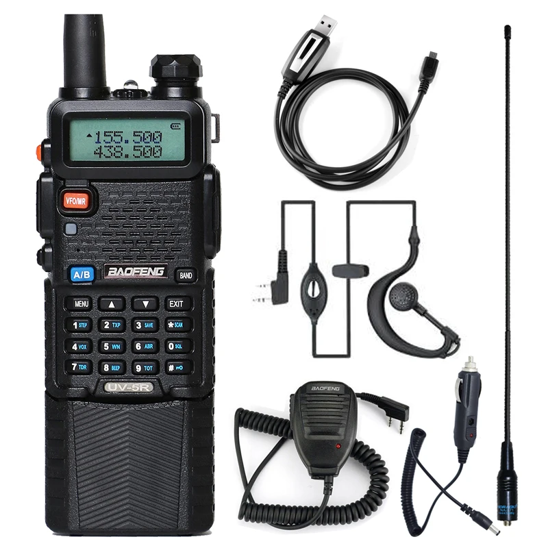 Baofeng Walkie Talkie uv 5r 3800 Dual Band VHF UHF 136-174/400-520mhz Two-way Radio walky talky uv-5r Radio Station