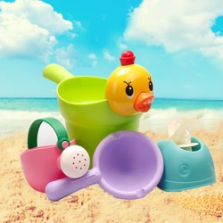 Jouets de plage pour enfants, ensemble de jouets de neige pour l'été, jeu de piscine de sable, jeu d'extérieur pour garçons et filles, cadeau, 4 pièces 