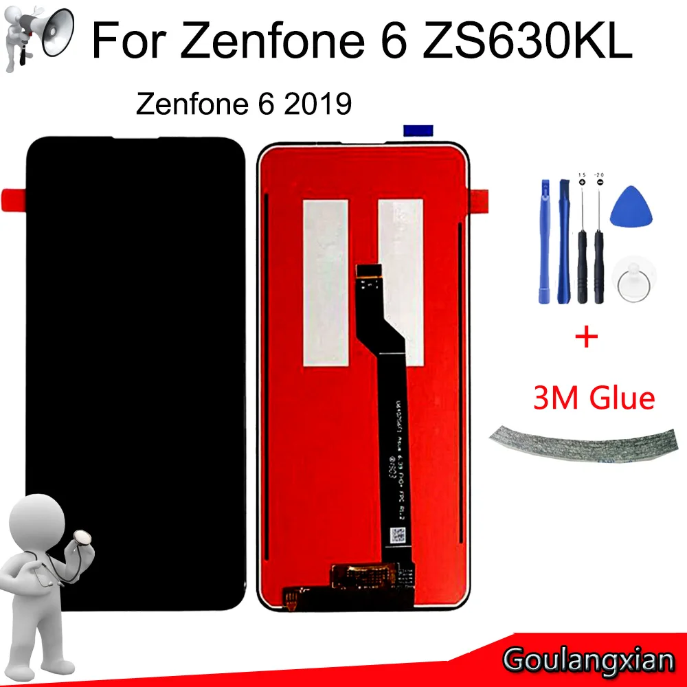 

6.4" AAA Quality LCD For ASUS Zenfone 6 2019 ZS630KL LCD Display Touch Screen Digitizer Assembly For ASUS 6z / Zenfone 6z LCD
