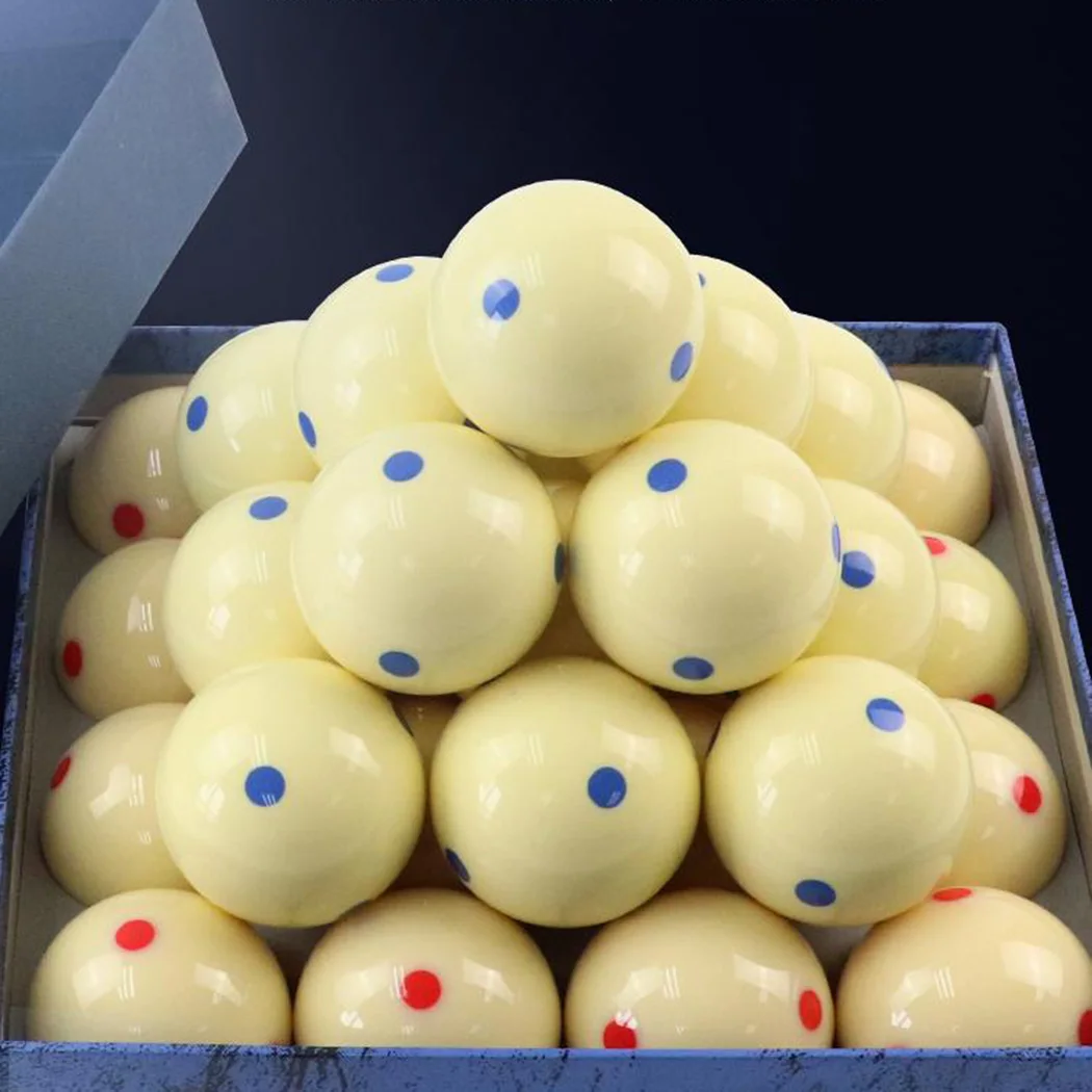 Billiard Ball 57.2MM 6 Dot-Spot Pool Practice Training Cue Ball 6 Oz-2 1/4" Indoor Entertainment Equipment