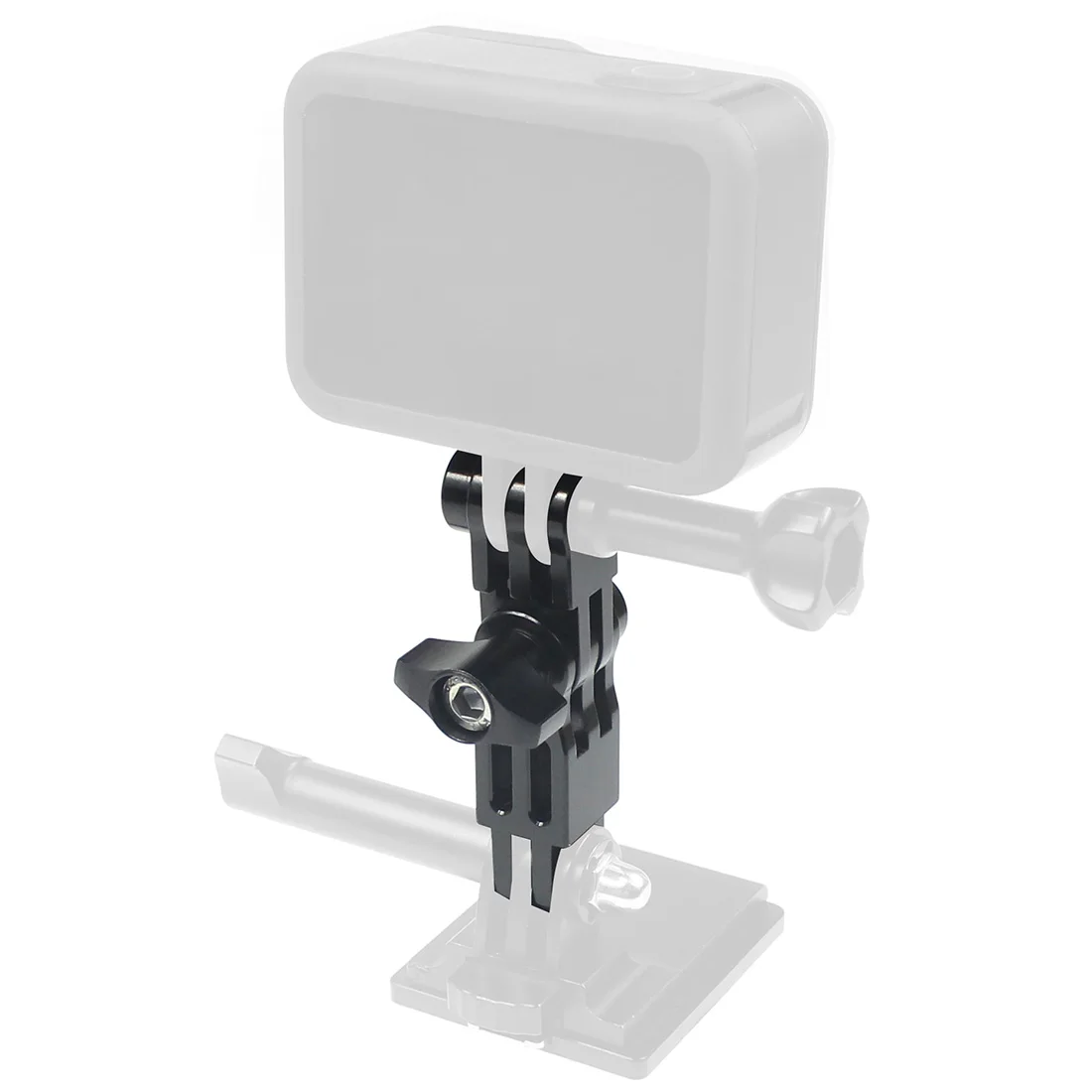 CNC-Aluminium-Drei-Wege-Schwenkarm-Montageadapter für GOPRO Hero 13 12 11 10, für Insta360 DJI OSMO Action Yi SJcam Sportkamera – Detail 10