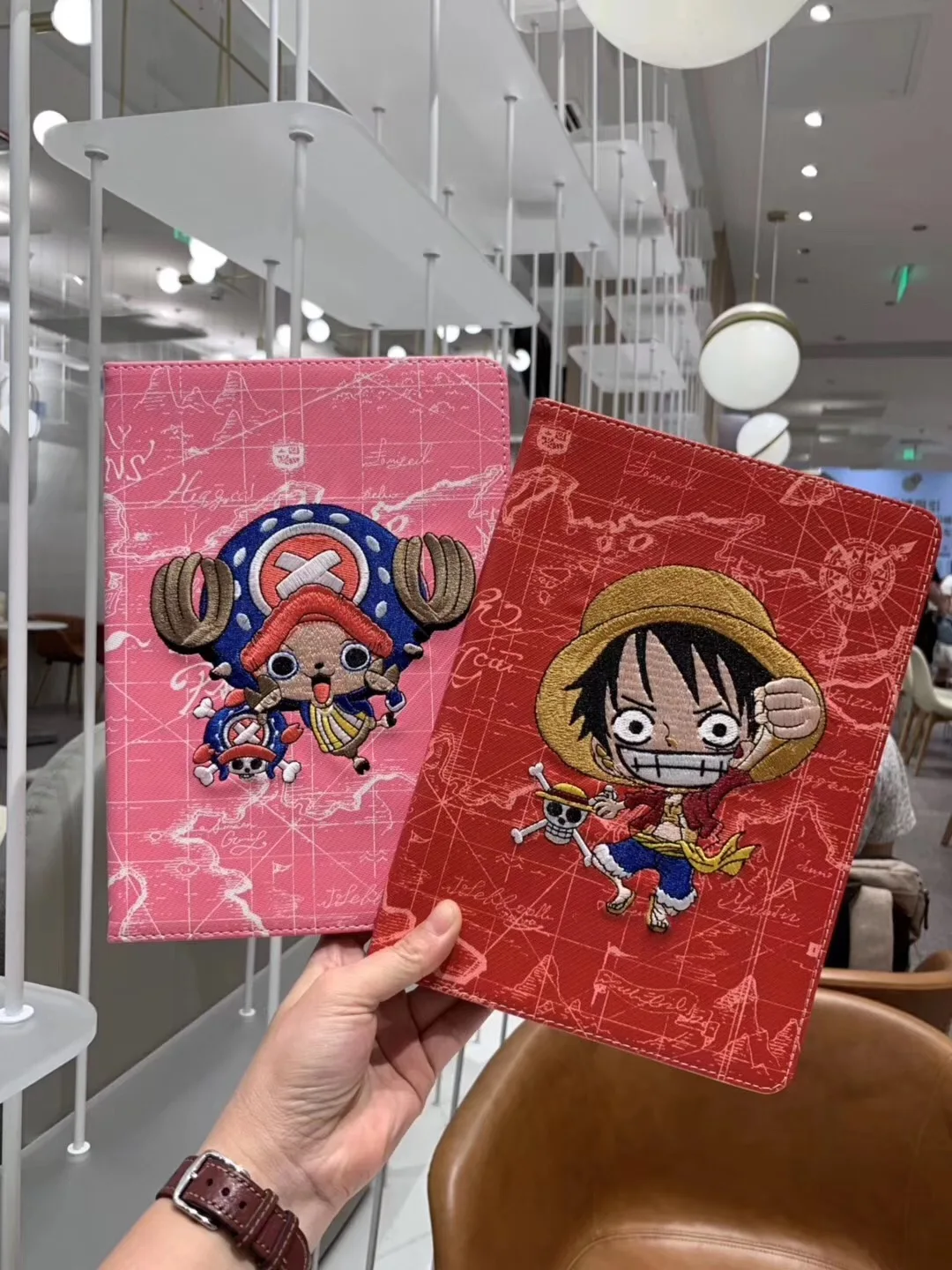 Чехол для ipad Air с мультяшным рисунком, цельный защитный чехол-подставка с ручной вышивкой из искусственной кожи для ipad Air 2, 9,7 дюймов, ipad