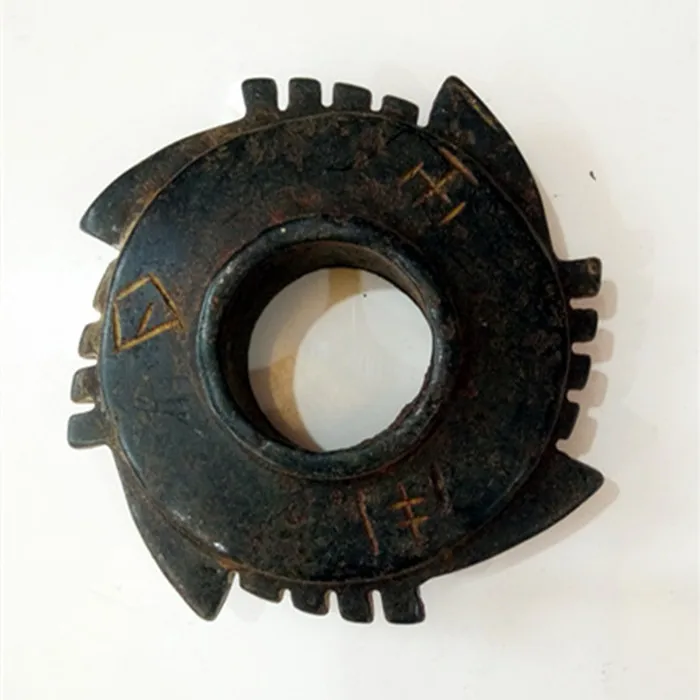 

Hongshan Culture Jade Antique Miscellaneous Collection Iron Stone Meteorite Wind-fire Wheels Imitate Ancient Artifacts
