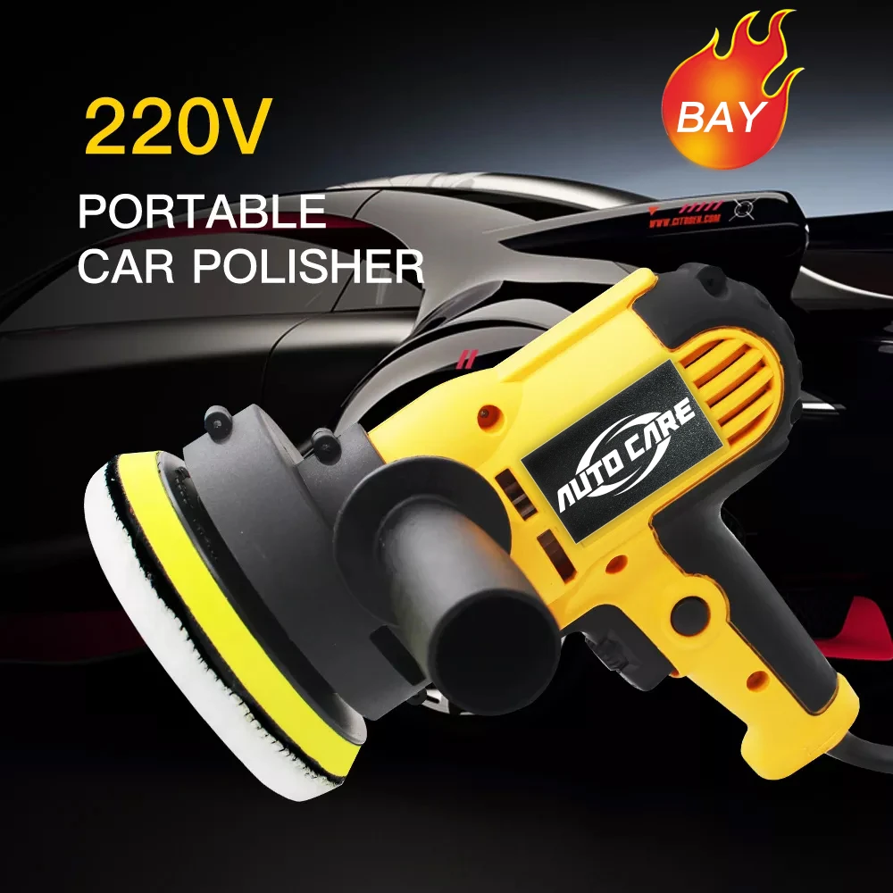 전기 자동차 연마기, 자동 연마 기계 샌더, 소형 휴대용 연마 왁싱 도구, 220V, 110V, 600W, 3500rpm|자동차 ...