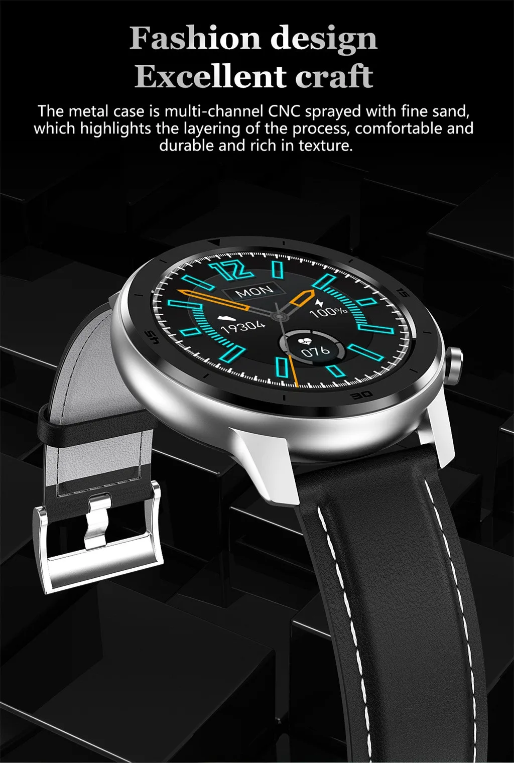 DT78 1,3 дюймов IP68 Водонепроницаемый Полный Tou-ch экран спортивные умные часы Фитнес браслет сердце Ra-te монитор сна для Ios Android
